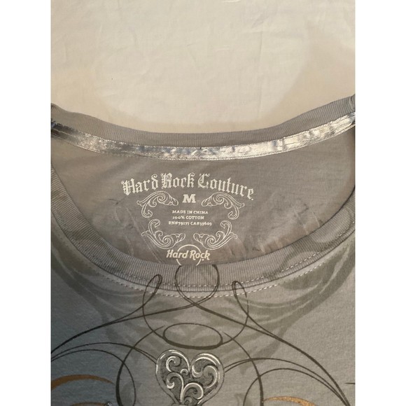 Women's Medium Grey Hard Rock Cafe T-Shirt Boston - Picture 5 of 6
